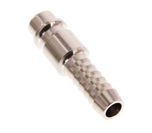 Nickel-plated Brass DN 7.2 (Euro) Air Coupling Plug 8 mm Hose Pillar [2 Pieces]