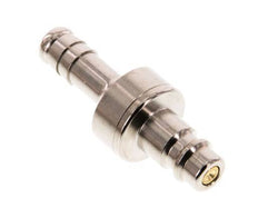 Messing vernickelt DN 7.2 (Euro) Luftkupplungsstecker 10 mm Schlauchsäule Doppelabsperrung