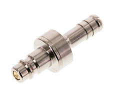 Messing vernickelt DN 7.2 (Euro) Luftkupplungsstecker 10 mm Schlauchsäule Doppelabsperrung