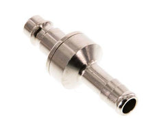 Messing vernickelt DN 7.2 (Euro) Luftkupplungsstecker 10 mm Schlauchsäule Doppelabsperrung