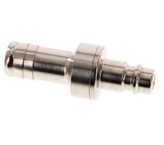 Nickel-plated Brass DN 7.2 (Euro) Air Coupling Plug 13 mm Hose Pillar Double Shut-Off