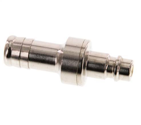 Messing vernickelt DN 7,2 (Euro) Luftkupplungsstopfen 13 mm Schlauchsäule Doppelabsperrung