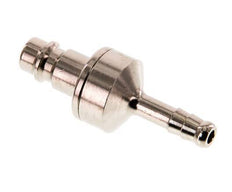 Messing vernickelt DN 7.2 (Euro) Luftkupplungsstecker 6 mm Schlauchsäule Doppelabsperrung