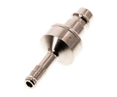 Messing vernickelt DN 7.2 (Euro) Luftkupplungsstecker 6 mm Schlauchsäule Doppelabsperrung