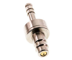 Messing vernickelt DN 7.2 (Euro) Luftkupplungsstecker 6 mm Schlauchsäule Doppelabsperrung