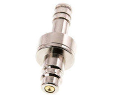 Nickel-plated Brass DN 7.2 (Euro) Air Coupling Plug 9 mm Hose Pillar Double Shut-Off