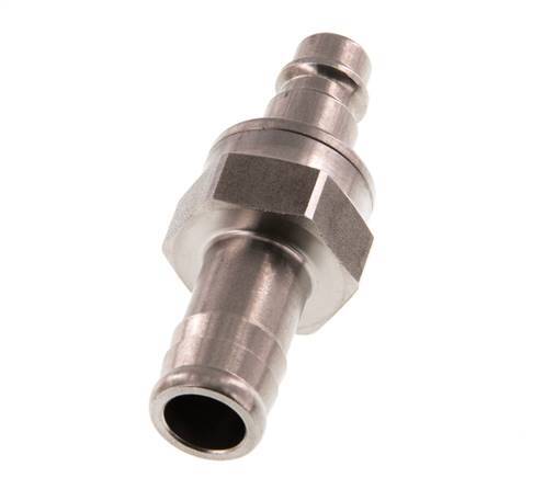 Edelstahl DN 7,2 (Euro) Luftkupplungsstopfen 13 mm Schlauchsäule Doppelabsperrung