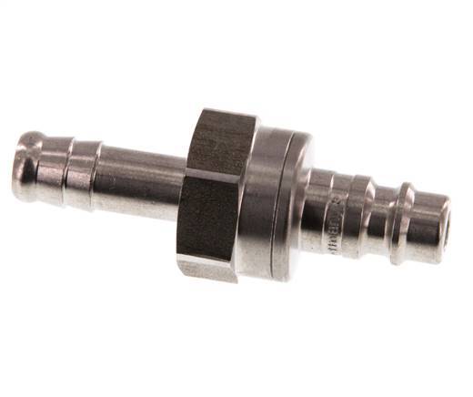 Edelstahl DN 7,2 (Euro) Luftkupplungsstecker 9 mm Schlauchsäule Doppelabsperrung
