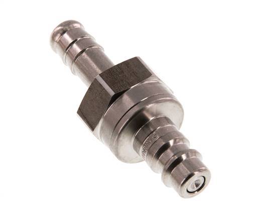 Edelstahl DN 7,2 (Euro) Luftkupplungsstecker 9 mm Schlauchsäule Doppelabsperrung