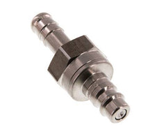 Edelstahl DN 7,2 (Euro) Luftkupplungsstecker 9 mm Schlauchsäule Doppelabsperrung