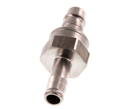Edelstahl DN 7,2 (Euro) Luftkupplungsstecker 9 mm Schlauchsäule Doppelabsperrung