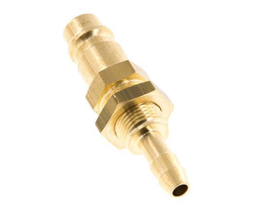 Messing DN 7,2 (Euro) Luftkupplungsstopfen 6 mm Schlauchsäule Bulkhead