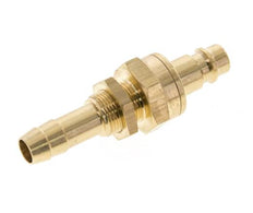 Messing DN 7.2 (Euro) Luftkupplungsstopfen 10 mm Schlauchsäule Bulkhead Double Shut-Off