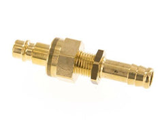 Messing DN 7.2 (Euro) Luftkupplungsstopfen 10 mm Schlauchsäule Bulkhead Double Shut-Off