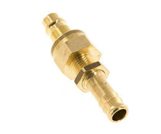 Messing DN 7.2 (Euro) Luftkupplungsstopfen 10 mm Schlauchsäule Bulkhead Double Shut-Off