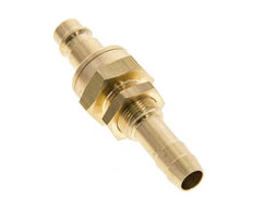 Messing DN 7.2 (Euro) Luftkupplungsstopfen 10 mm Schlauchsäule Bulkhead Double Shut-Off