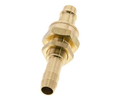 Messing DN 7.2 (Euro) Luftkupplungsstopfen 10 mm Schlauchsäule Bulkhead Double Shut-Off