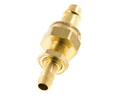 Messing DN 7.2 (Euro) Luftkupplungsstopfen 8 mm Schlauchsäule Bulkhead Double Shut-Off