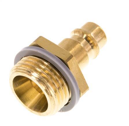 Brass DN 7.2 (Euro) Air Coupling Plug G 1/2 inch Male [2 Pieces]