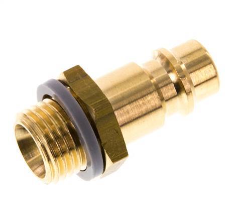Brass DN 7.2 (Euro) Air Coupling Plug G 1/4 inch Male [5 Pieces]