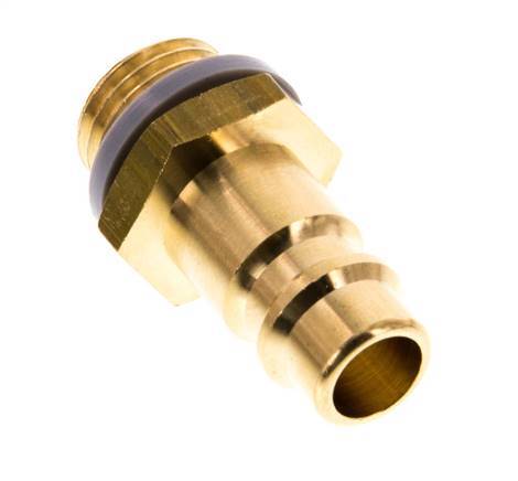Brass DN 7.2 (Euro) Air Coupling Plug G 1/4 inch Male [5 Pieces]