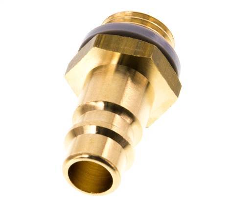 Brass DN 7.2 (Euro) Air Coupling Plug G 1/4 inch Male [5 Pieces]