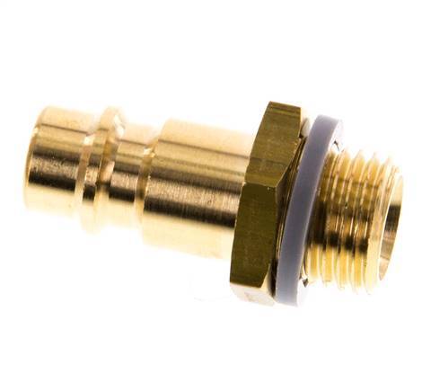 Brass DN 7.2 (Euro) Air Coupling Plug G 1/4 inch Male [5 Pieces]