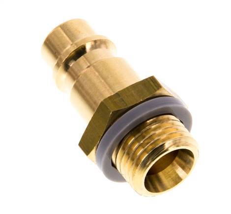 Brass DN 7.2 (Euro) Air Coupling Plug G 1/4 inch Male [5 Pieces]