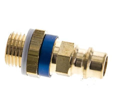 Messing DN 7.2 (Euro) Blau-kodierter Luftkupplungsstecker G 1/4 Zoll Außengewinde