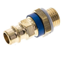 Messing DN 7.2 (Euro) Blau-kodierter Luftkupplungsstecker G 1/4 Zoll Außengewinde