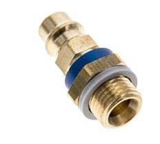 Messing DN 7.2 (Euro) Blau-kodierter Luftkupplungsstecker G 1/4 Zoll Außengewinde