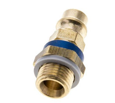 Messing DN 7.2 (Euro) Blau-kodierter Luftkupplungsstecker G 1/4 Zoll Außengewinde