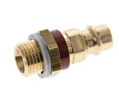 Messing DN 7.2 (Euro) Braun kodierter Luftkupplungsstecker G 1/4 Zoll Außengewinde