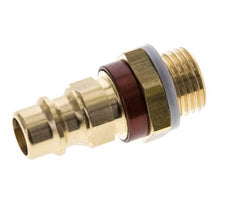 Messing DN 7.2 (Euro) Braun kodierter Luftkupplungsstecker G 1/4 Zoll Außengewinde