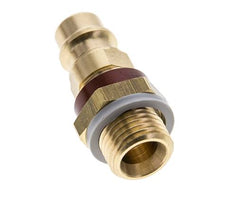 Messing DN 7.2 (Euro) Braun kodierter Luftkupplungsstecker G 1/4 Zoll Außengewinde
