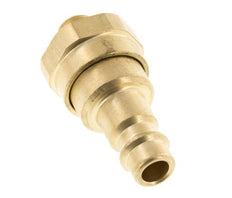 Messing DN 7.2 (Euro) Luftkupplungsstecker G 1/8 Zoll Außengewinde mit Rückschlagventil