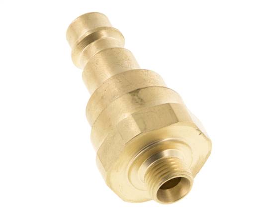 Messing DN 7.2 (Euro) Luftkupplungsstecker G 1/8 Zoll Außengewinde mit Rückschlagventil