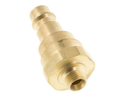 Messing DN 7.2 (Euro) Luftkupplungsstecker G 1/8 Zoll Außengewinde mit Rückschlagventil