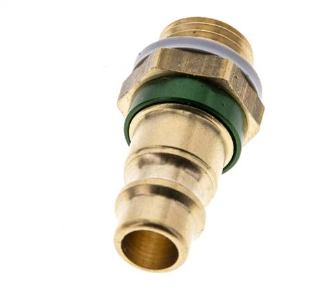 Messing DN 7.2 (Euro) Grün-kodierter Luftkupplungsstecker G 1/4 Zoll Außengewinde