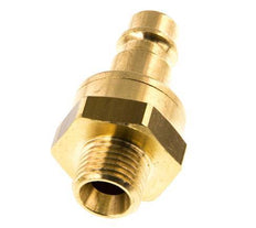 Messing DN 7.2 (Euro) Luftkupplungsstecker G 1/4 Zoll Außengewinde Doppelabsperrung