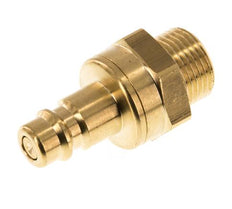 Messing DN 7.2 (Euro) Luftkupplungsstecker G 3/8 Zoll Außengewinde mit Doppelabsperrung