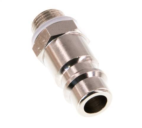 Nickel-plated Brass DN 7.2 (Euro) Air Coupling Plug G 1/8 inch Male [2 Pieces]