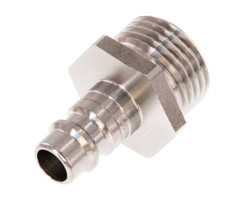 Edelstahl DN 7,2 (Euro) Luftkupplungsstecker G 1/2 Zoll Außengewinde