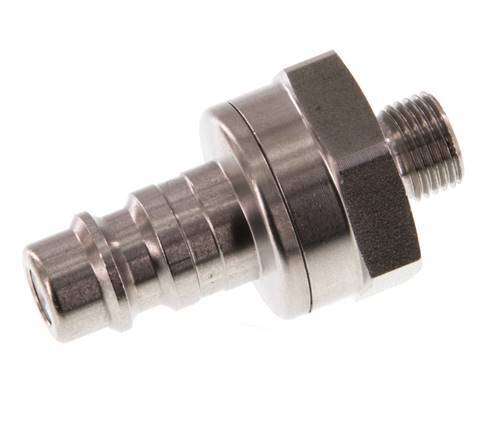 Edelstahl DN 7,2 (Euro) Luftkupplungsstopfen G 1/8 Zoll Außengewinde Doppelabsperrung