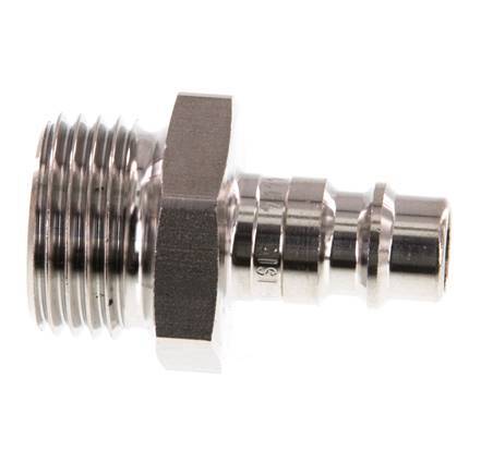 Edelstahl 316L DN 7,2 (Euro) Luftkupplungsstecker G 1/2 Zoll Außengewinde