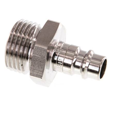 Edelstahl 316L DN 7,2 (Euro) Luftkupplungsstecker G 1/2 Zoll Außengewinde