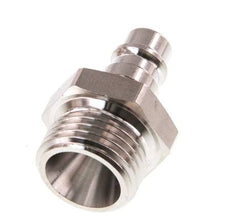 Edelstahl 316L DN 7,2 (Euro) Luftkupplungsstecker G 1/2 Zoll Außengewinde