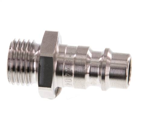 Edelstahl 316L DN 7,2 (Euro) Luftkupplungsstecker G 1/4 Zoll Außengewinde
