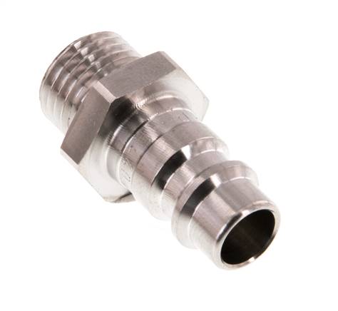 Edelstahl 316L DN 7,2 (Euro) Luftkupplungsstecker G 1/4 Zoll Außengewinde