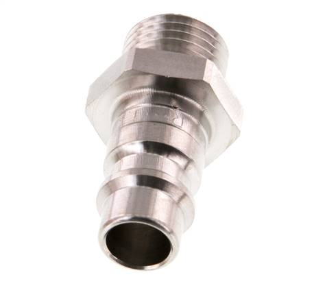 Edelstahl 316L DN 7,2 (Euro) Luftkupplungsstecker G 1/4 Zoll Außengewinde